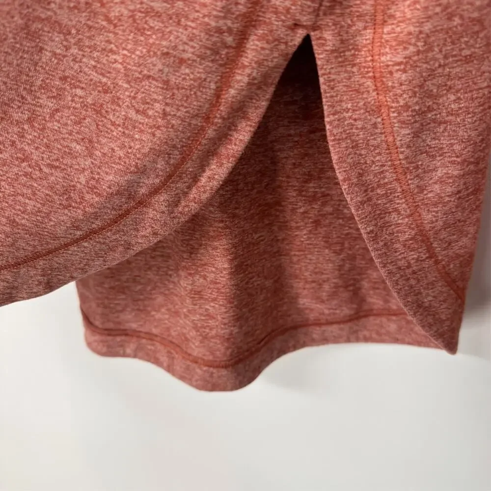 Athleta Uptempo Hoodie Sweatshirt Womens Large Cameo Orange Athleisure 382882 - Picture 9 of 13